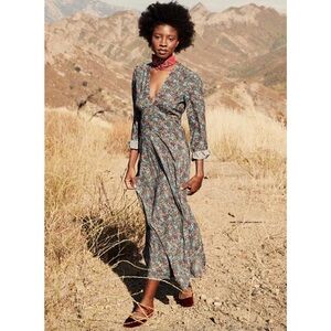 Doen Charleston Maxi Dress Navy Lady Bird